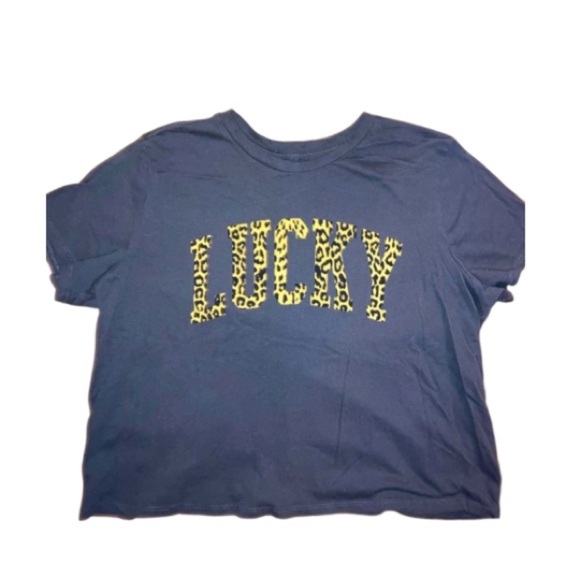Lucky' Brand Women’s Cheetah Crop Top - Picture 1 of 6
